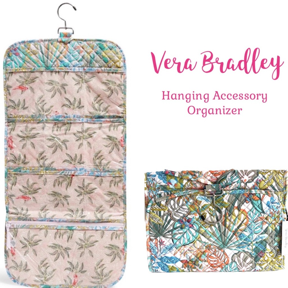 Vera Bradley Hanging Accessory Organizer in Cotton Rain Forest Canopy